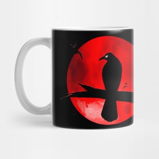 Blood Moon Crow Mug